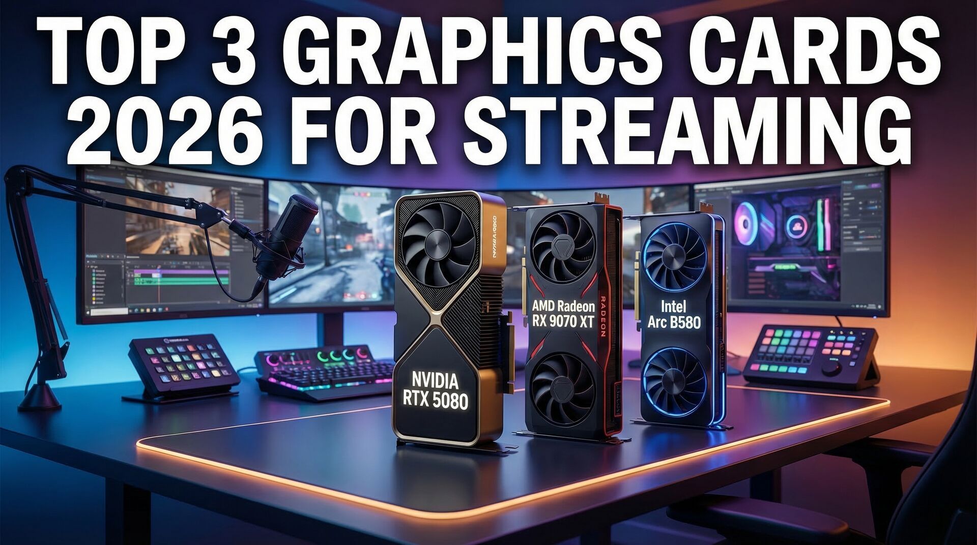 Top 3 cartes graphiques streaming 2026 | DropReference