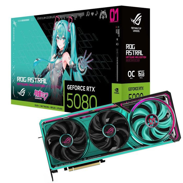 ASUS ROG Astral RTX 5080 O16G Hatsune Miku Edition