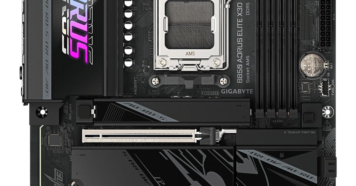 B850 AORUS ELITE X3D : carte mère AM5 pour Ryzen X3D