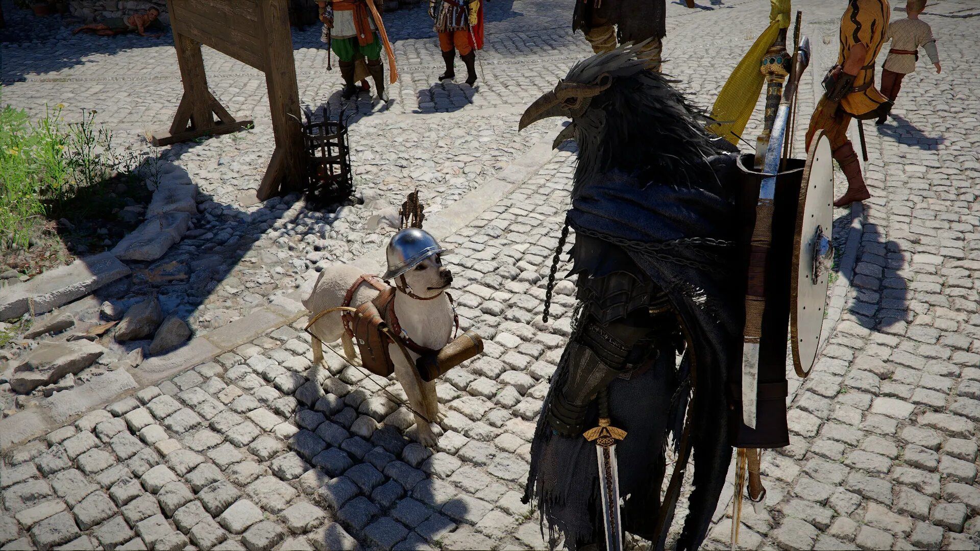 Armored dog in Crimson Desert - pet companion