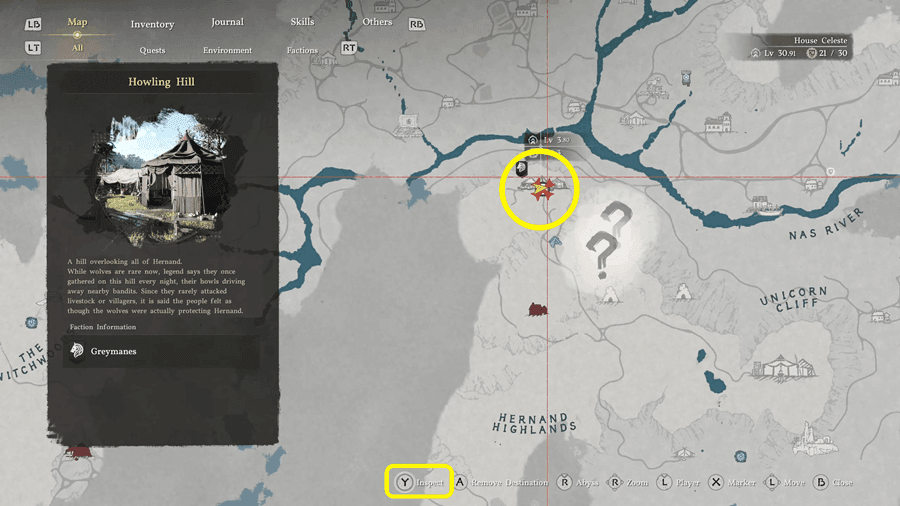 Interface des missions de dispatch au campement Greymane