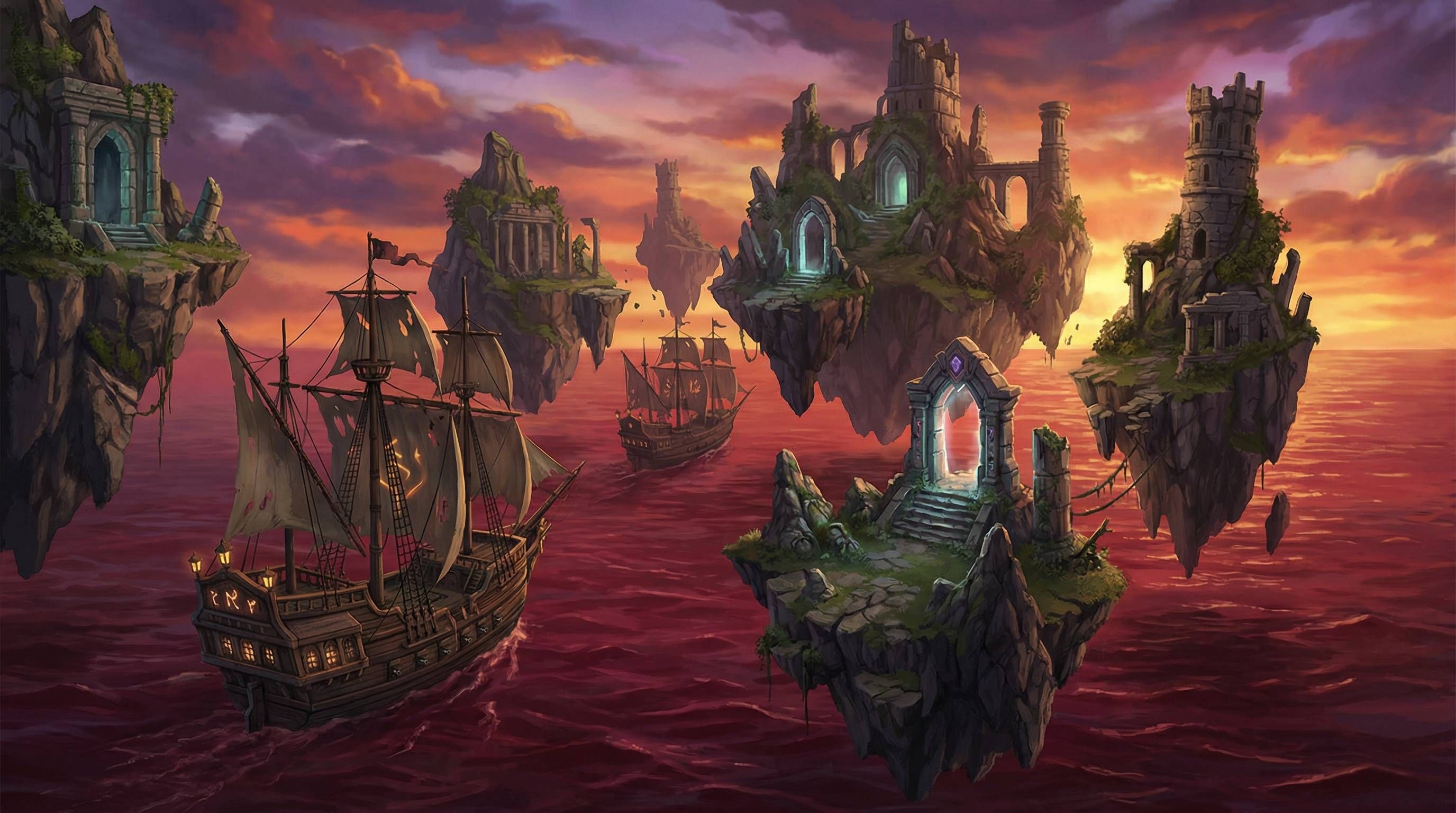 Crimson Desert DLC pirate archipel navires iles flottantes