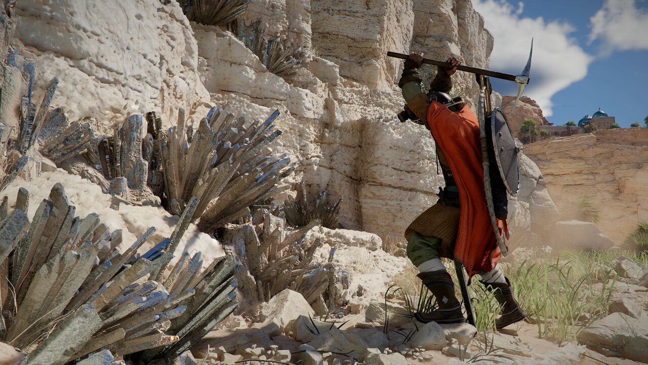 Utilisation de la lance en combat dans Crimson Desert