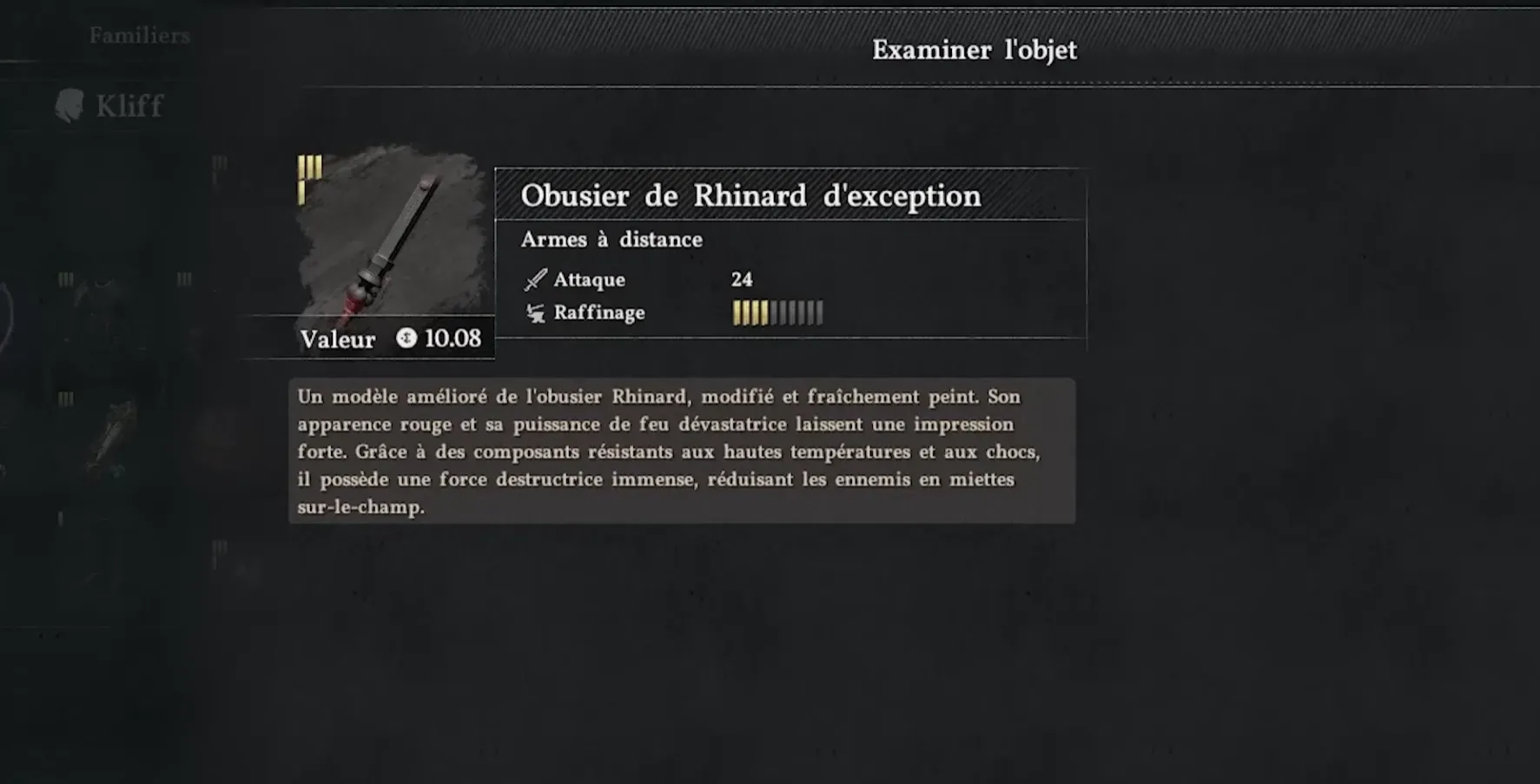 Obusier de Rinard dans Crimson Desert