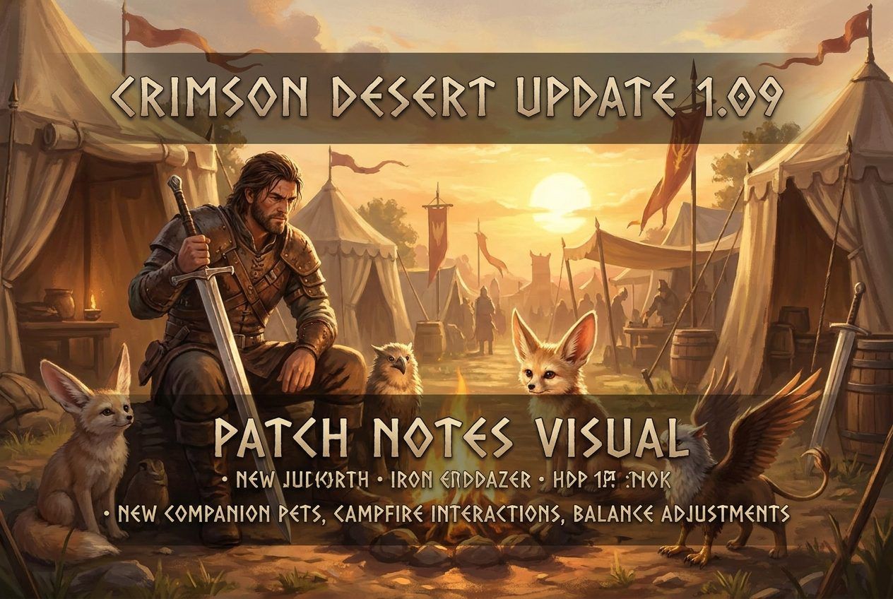 Crimson Desert Patch 1.09: Haustiere, Fähigkeiten Oongka/Damiane, Controller-Neuzuordnung