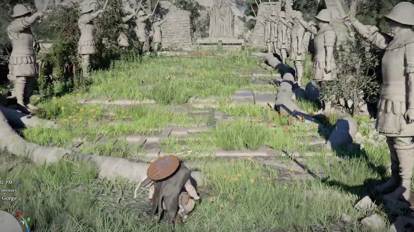 Puzzle Red Light Green Light Squid Game dans Crimson Desert Drakesfall Gorge