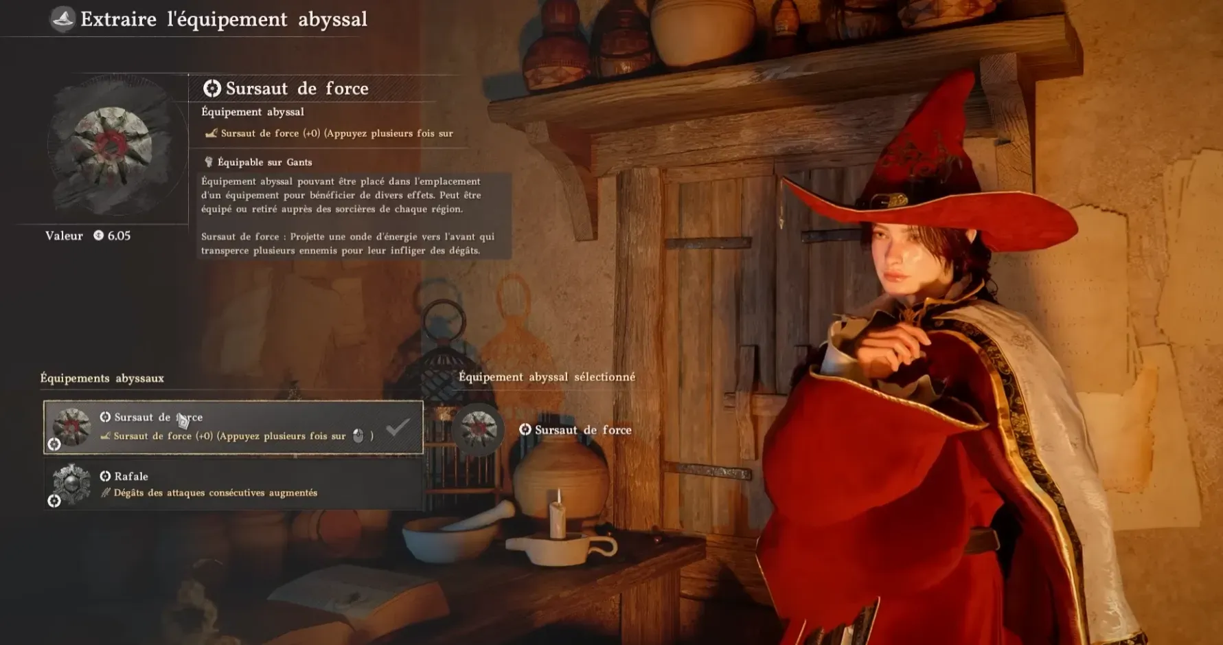 Sursaut de Force des gants du vagabond dans Crimson Desert
