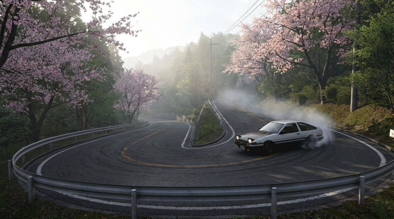 Drift touge montagne Japon Forza Horizon 6 style Initial D