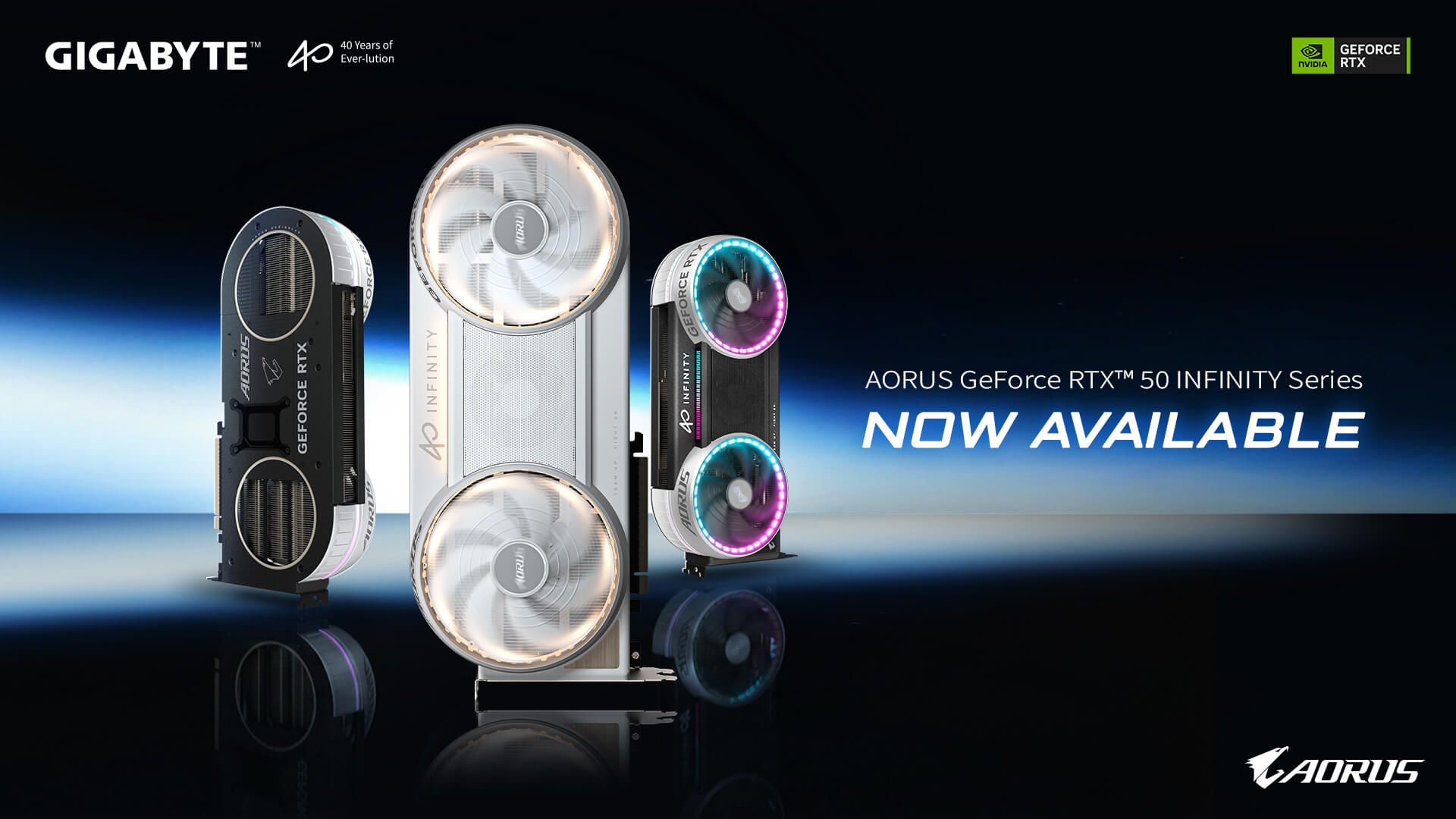 Gigabyte AORUS RTX 50 Infinity Series cartes graphiques