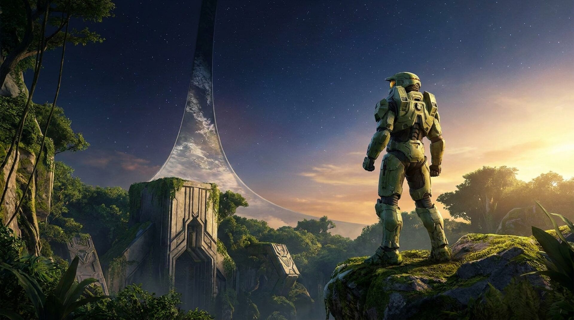 Halo Campaign Evolved - Master Chief sur l'anneau Halo sous Unreal Engine 5