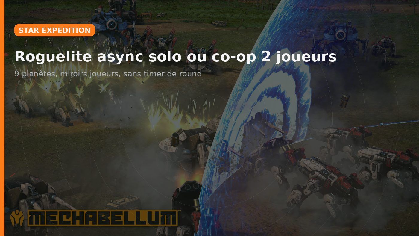 Star Expedition : mode roguelite async solo ou co-op