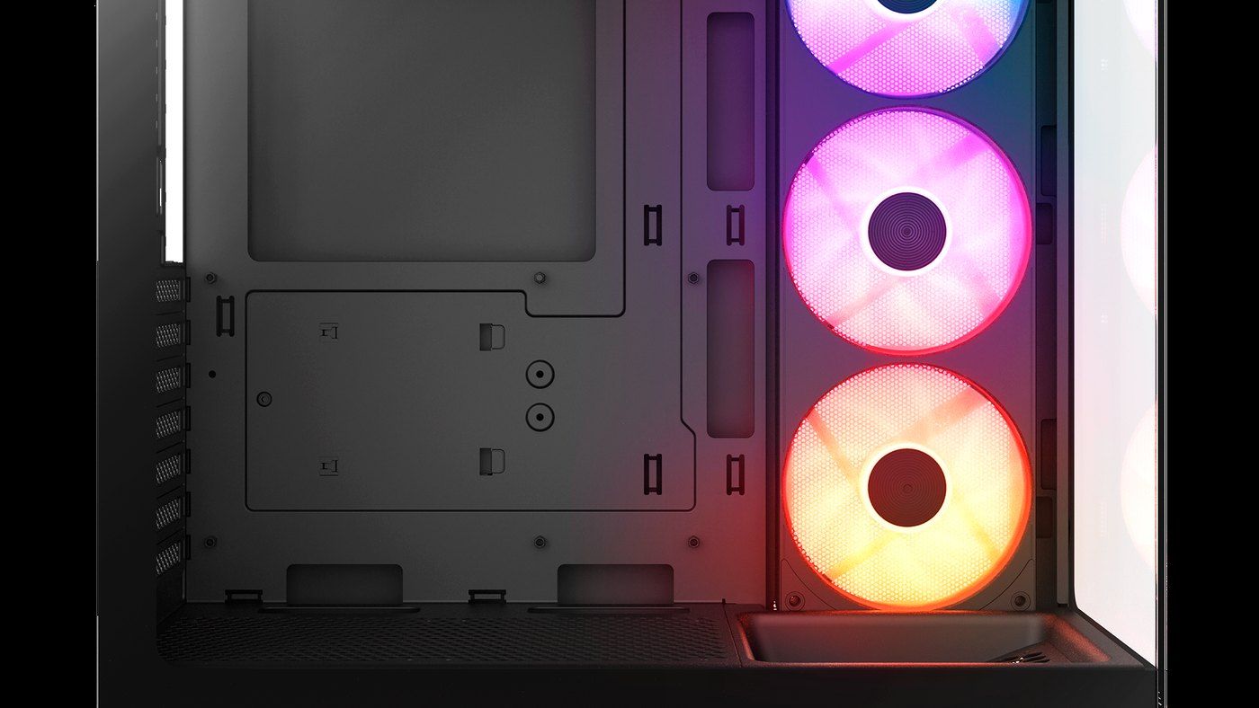 NZXT S5 RGB double verre trempé panoramique avant et côté