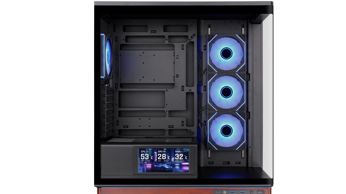 Stage 500 TG ARGB — kit LCD 6 pouces optionnel sur shroud