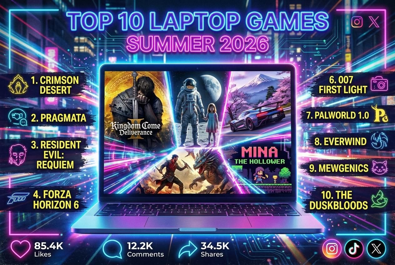 The 9 best laptop games for summer 2026 | DropReference
