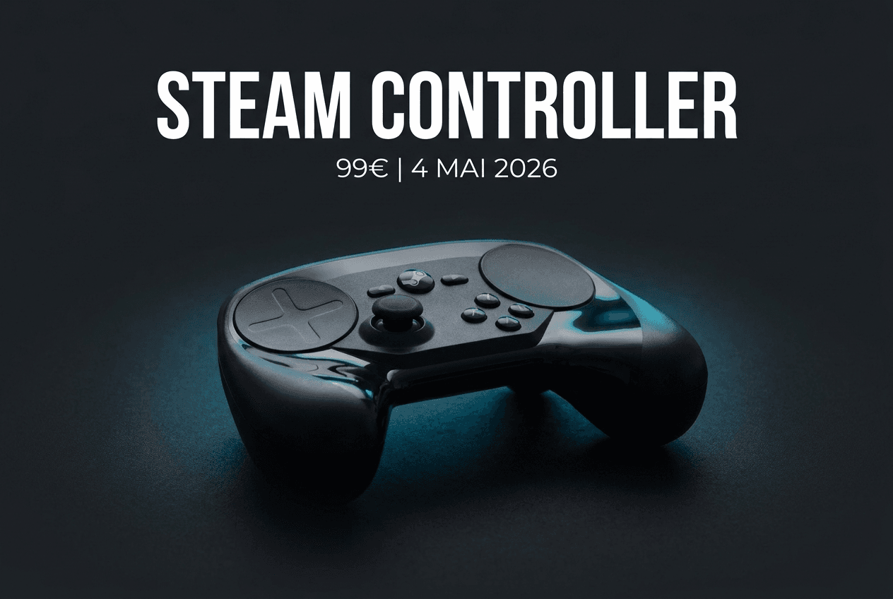 Steam Controller 2026 : prix, specs, tests et comparatif avant la sortie du 4 mai