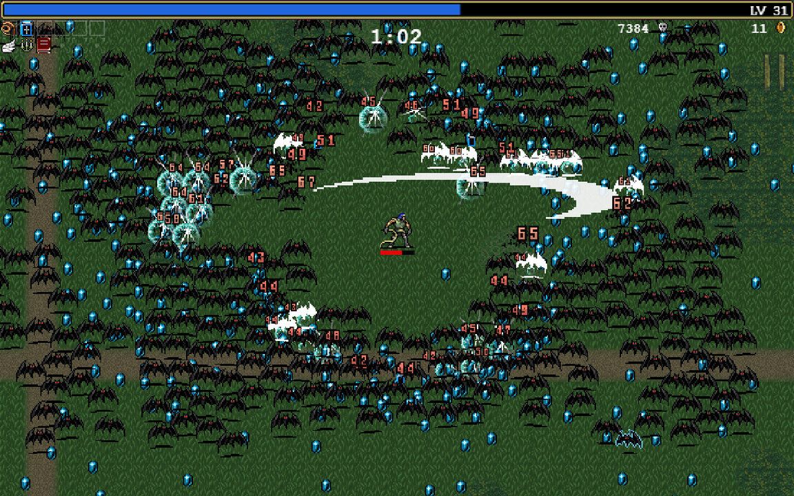 Screenshot gameplay Vampire Survivors 2026