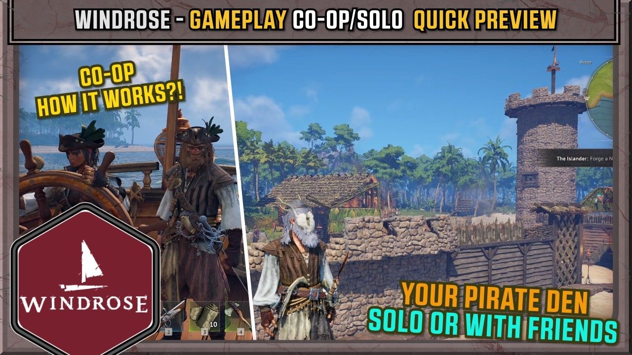 Coop et construction de base dans Windrose