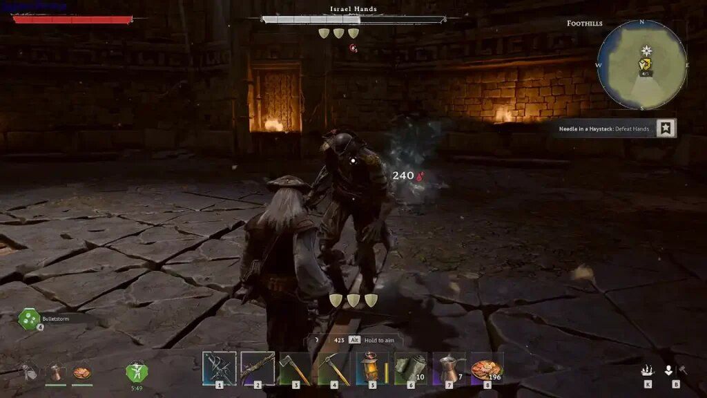 Boss Israel Hands dans Windrose - Foothills