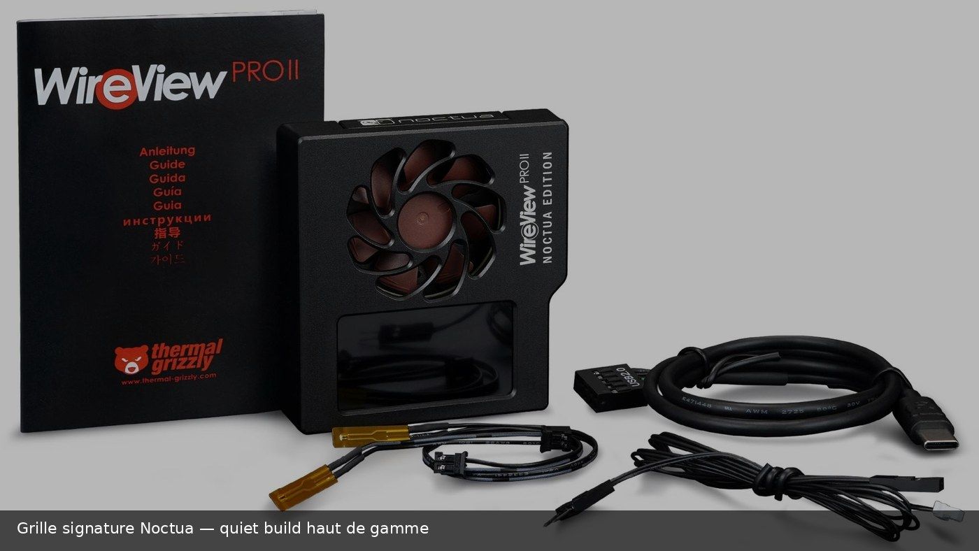 Grille signature Noctua sur WireView Pro II